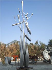 Metalowe ręcznie robione duże rzeźby zewnętrzne Dekoracje ze stali nierdzewnej Plaza