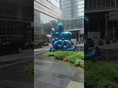 Posągi i rzeźby do trawników i ogrodów 316L SS Niebieski lakier do pieczenia