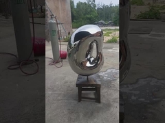 mała rzeźba ogrodowa ze stali nierdzewnej, ozdoby wewnętrzne o wysokości 1,0 m dla hotelu