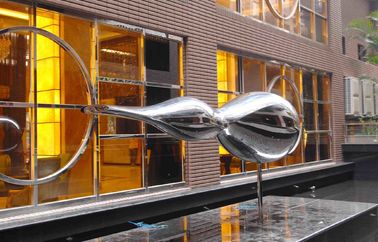 quality Polerowana nowoczesna rzeźba abstrakcyjna Chmura wody ze stali nierdzewnej do dekoracji Plaza factory