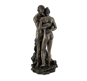 Nowoczesne rzeźby z brązu obsady Nude Kissing Couple Posągi do publicznej dekoracji